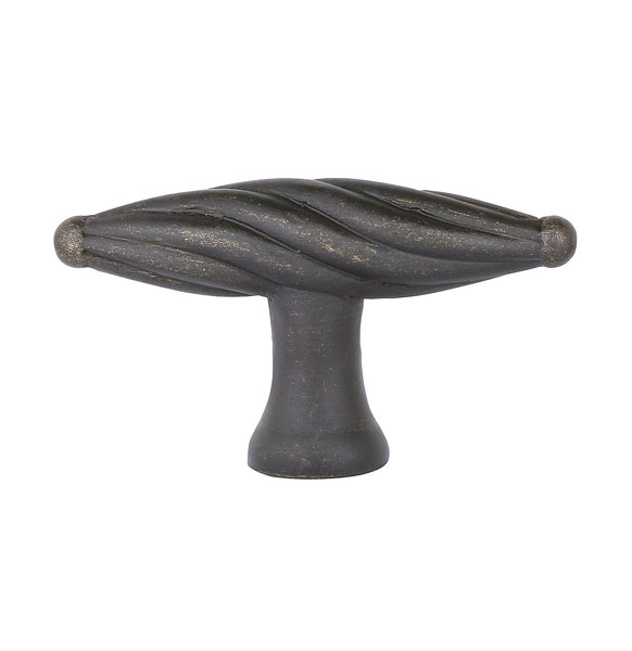 Emtek 86097MB Tuscany Bronze Twist Finger Knob, 1-3/4" - Medium Bronze Patina