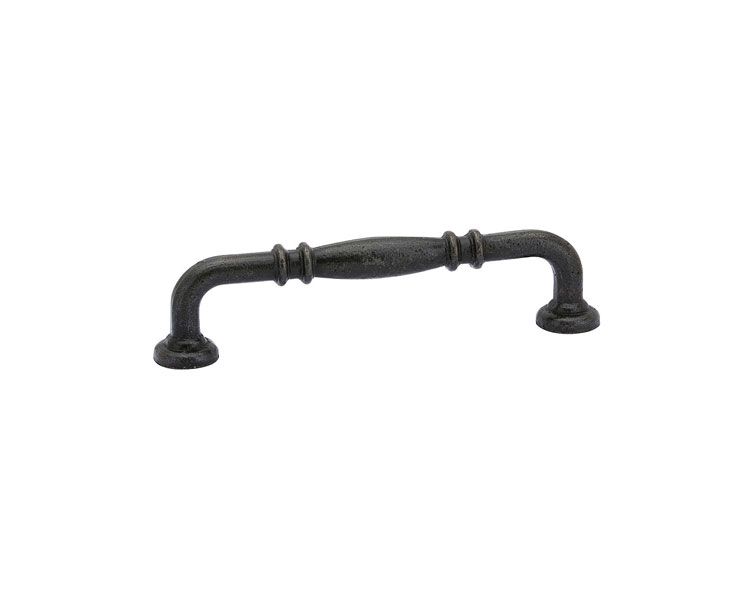 Emtek 86100MB Tuscany Bronze Ribbed Pull, 3" C-C - Medium Bronze Patina