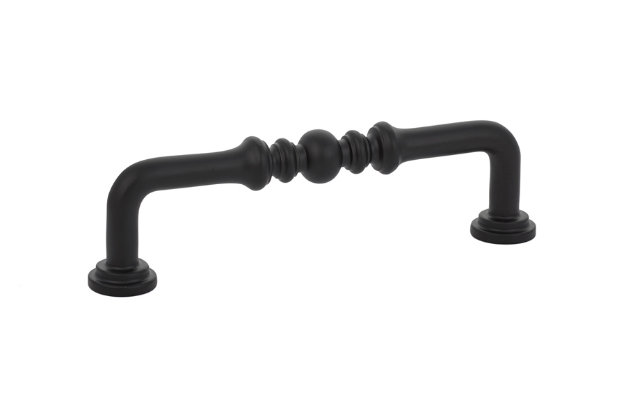 Emtek 86130US19 Spindle Pull, 4" C-C - Flat Black