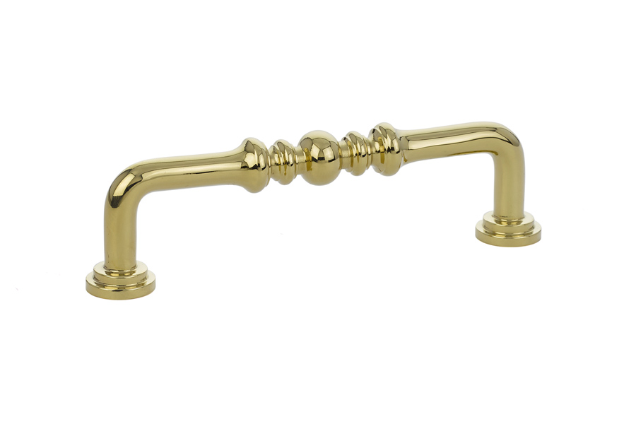 Emtek 86129US3 Spindle Pull, 3-1/2" C-C - Polished Brass