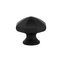 Emtek 86137FB Tuscany Bronze Octagon Cabinet Knob, 1" - Flat Black