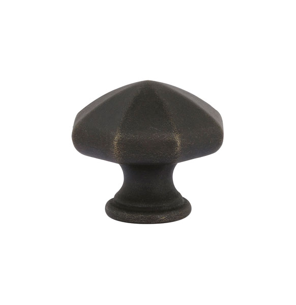 Emtek 86137MB Tuscany Bronze Octagon Cabinet Knob, 1" - Medium Bronze