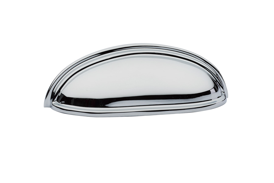 Emtek 86123US26 Cup Pull, 3" C-C - Polished Chrome