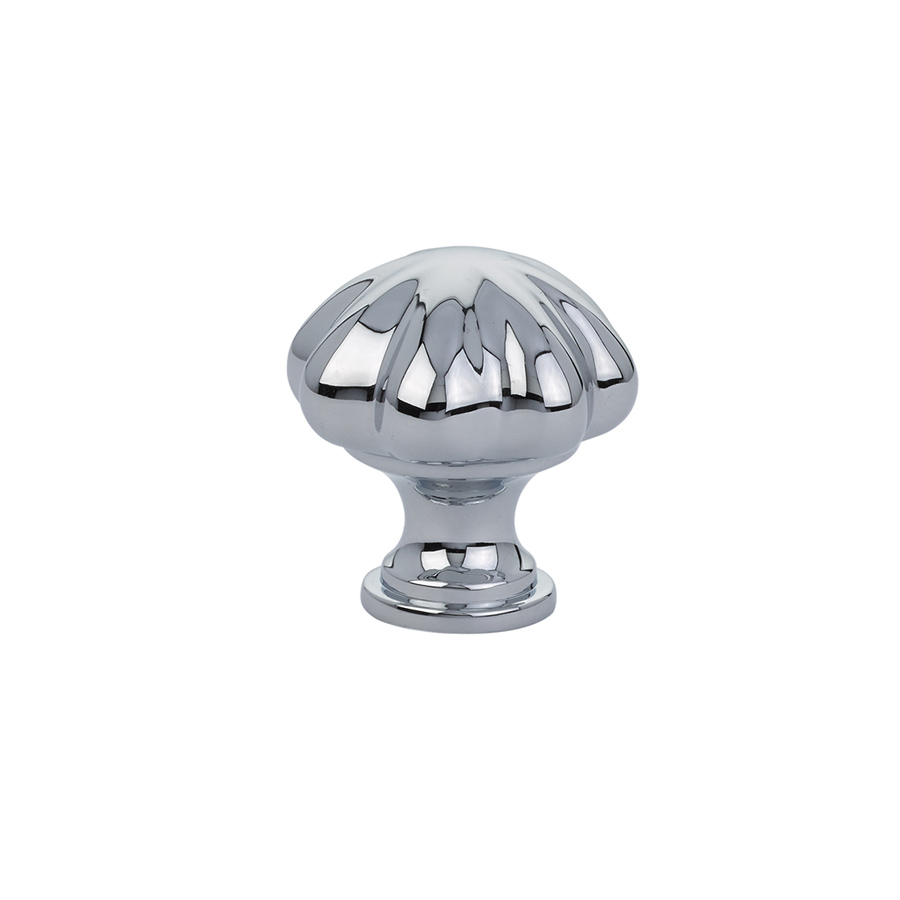 Emtek 86121US26 Melon Cabinet Knob, 1" - Polished Chrome