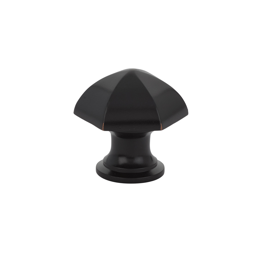 Emtek 86119US10B Hex Cabinet Knob, 1-1/8" - Oil Rubbed Bronze