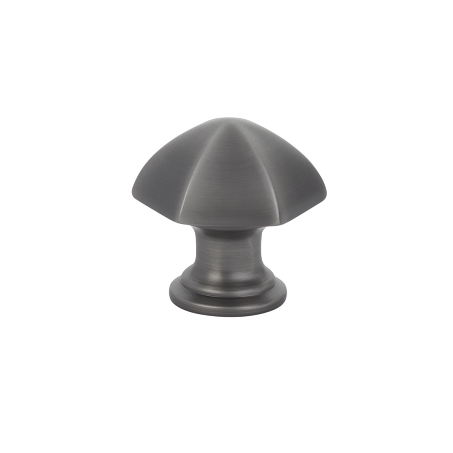 Emtek 86119US15A Hex Cabinet Knob, 1-1/8" - Pewter