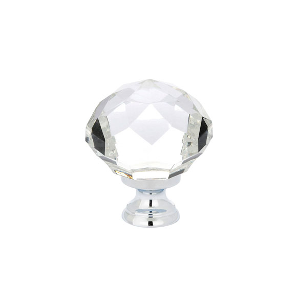 Emtek 86209US26 Diamond Wardrobe Knob, 1-3/4" - Polished Chrome