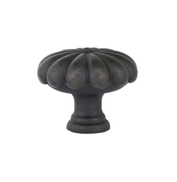 Emtek 86229MB Tuscany Bronze Fluted Round Knob, 1" - Medium Bronze