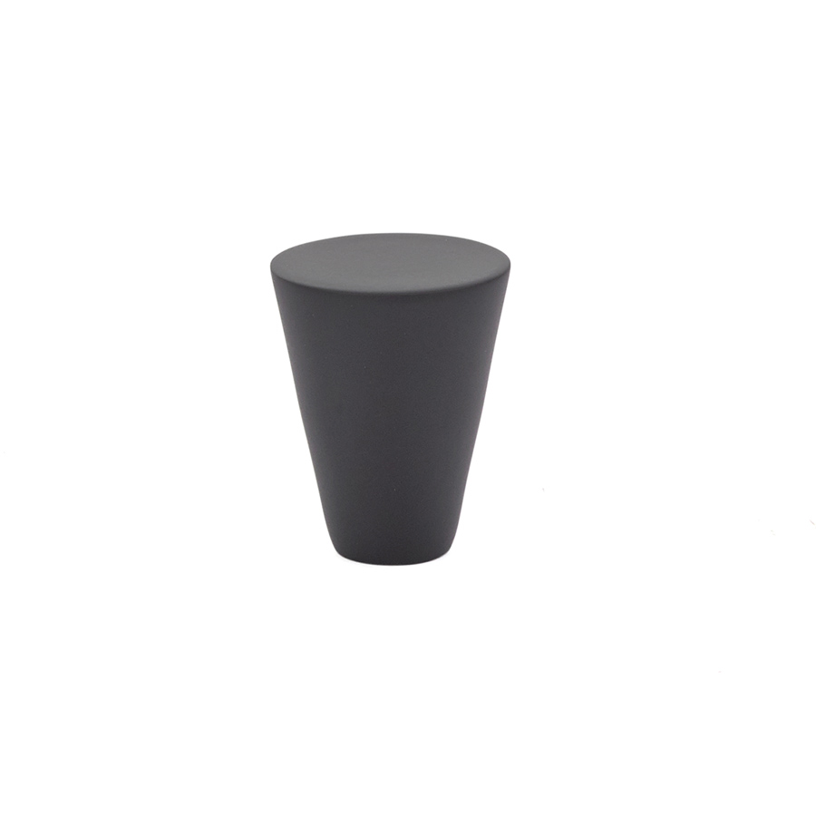 Emtek 86262US19 Cone Knob, Large 1-1/8" - Flat Black