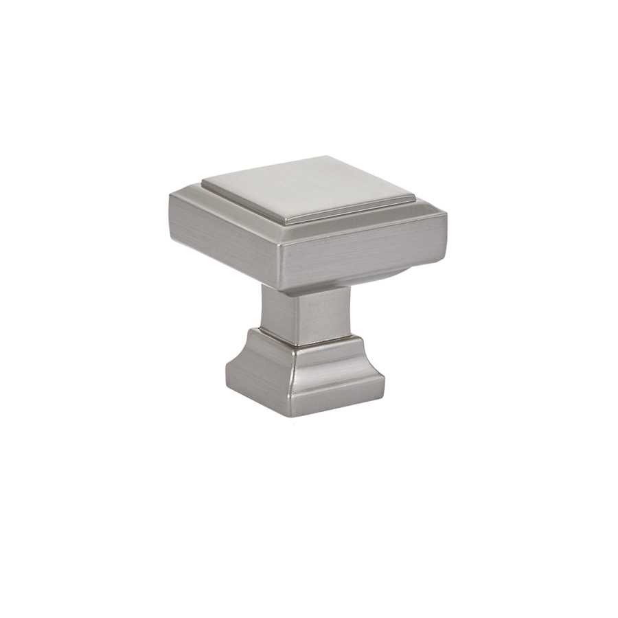 Emtek 86295US15 Geometric Square Knob, 1-1/4" - Satin Nickel