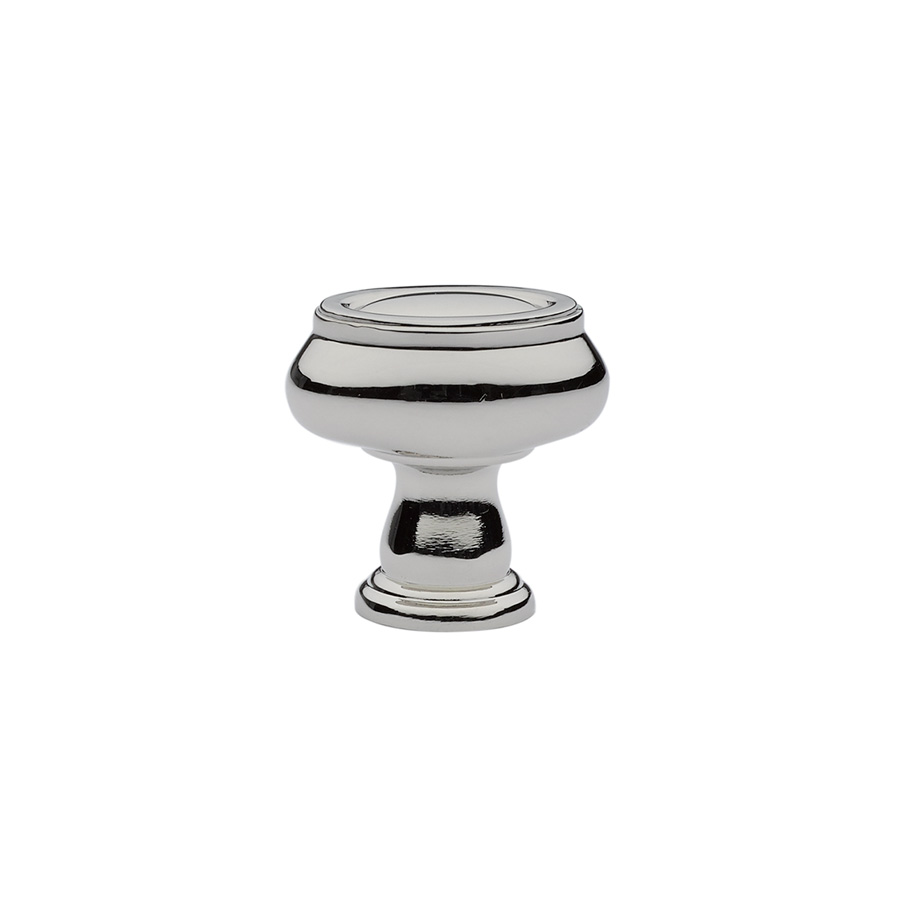 Emtek 86304US14 Geometric Oval, Cabinet Knob, 1-1/4" - Polished Nickel