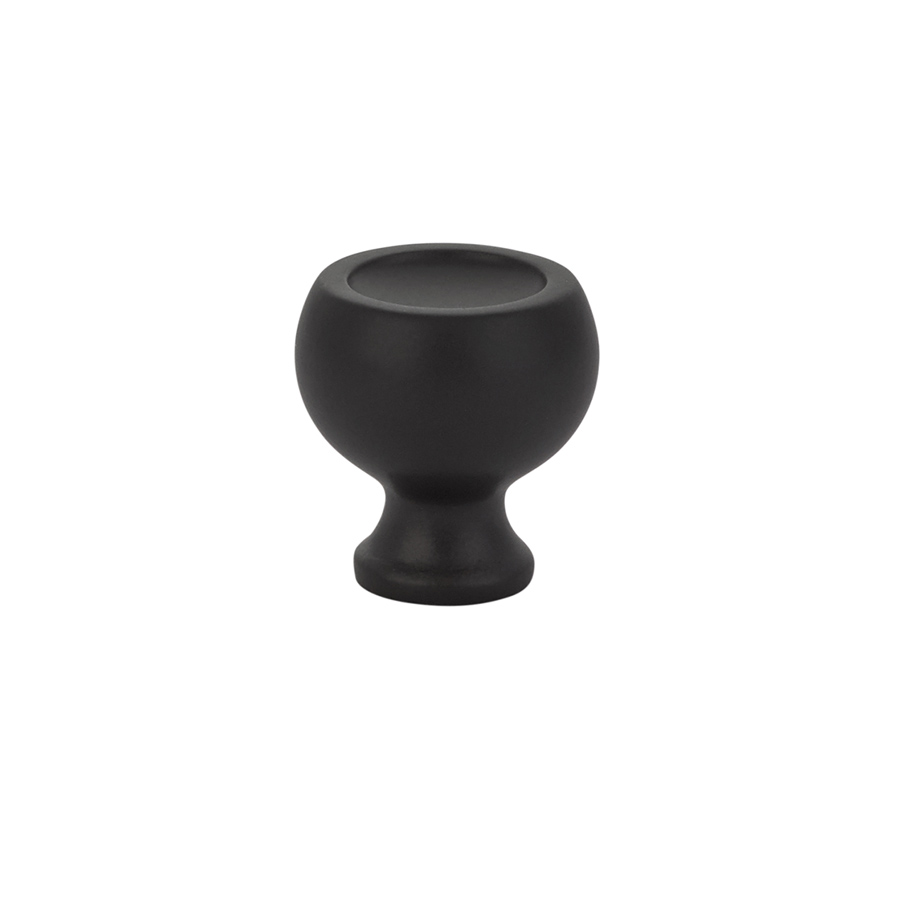 Emtek 86315US19 Atomic Knob, 1-1/4" - Flat Black