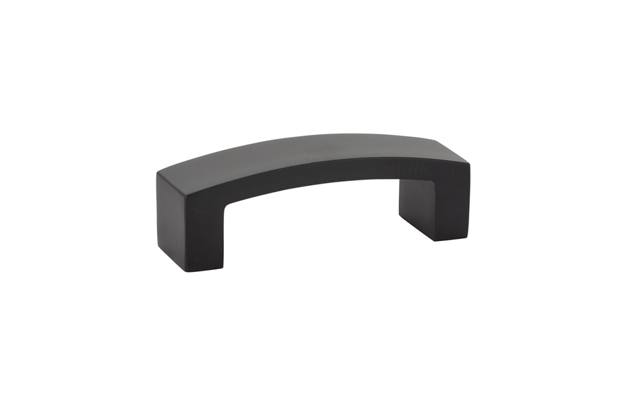 Emtek 86324US19 Bauhaus Pull, 3" C-C - Flat Black