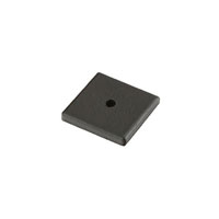 Emtek 86342FB Sandcast Bronze Cabinet Square Back Plate, 1-1/4" - Flat Black Bronze Patina