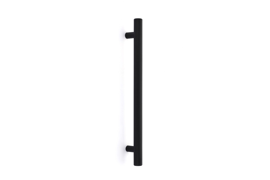 Emtek 86351US19 Brass Bar Appliance Pull, 12" - Flat Black