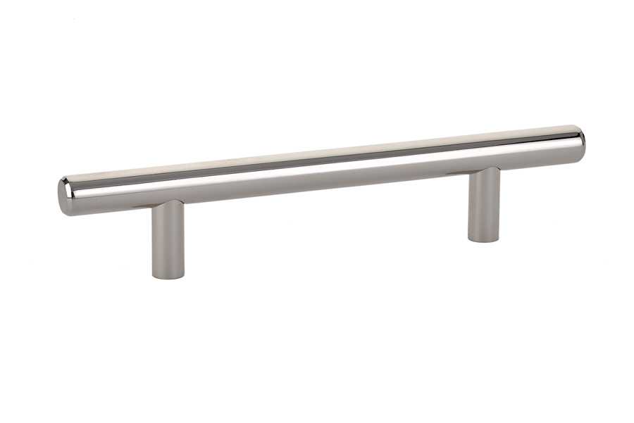 Emtek 86358US14 Brass Bar Pull, 3" C-C - Polished Nickel