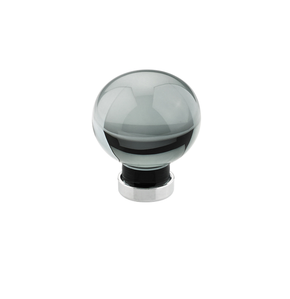 Emtek 86394US10B Bristol Crystal Knob, 1" - Oil Rubbed Bronze