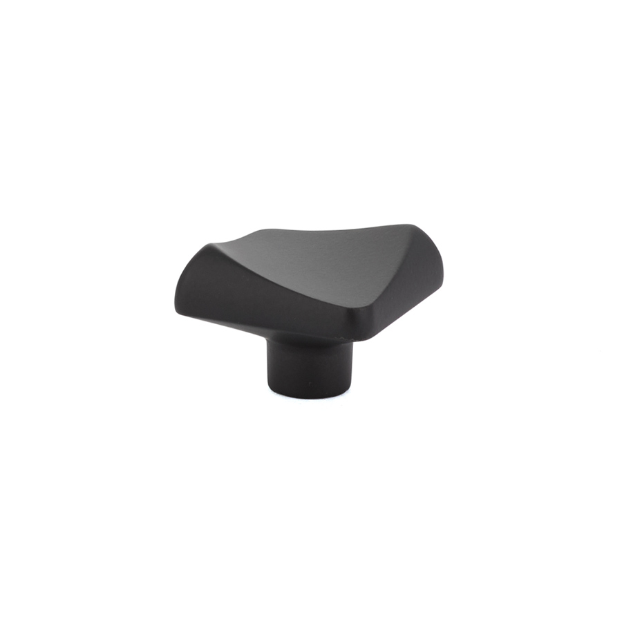 Emtek 86410US19 Cabinet Bezier Knob, 1-3/8" - Flat Black