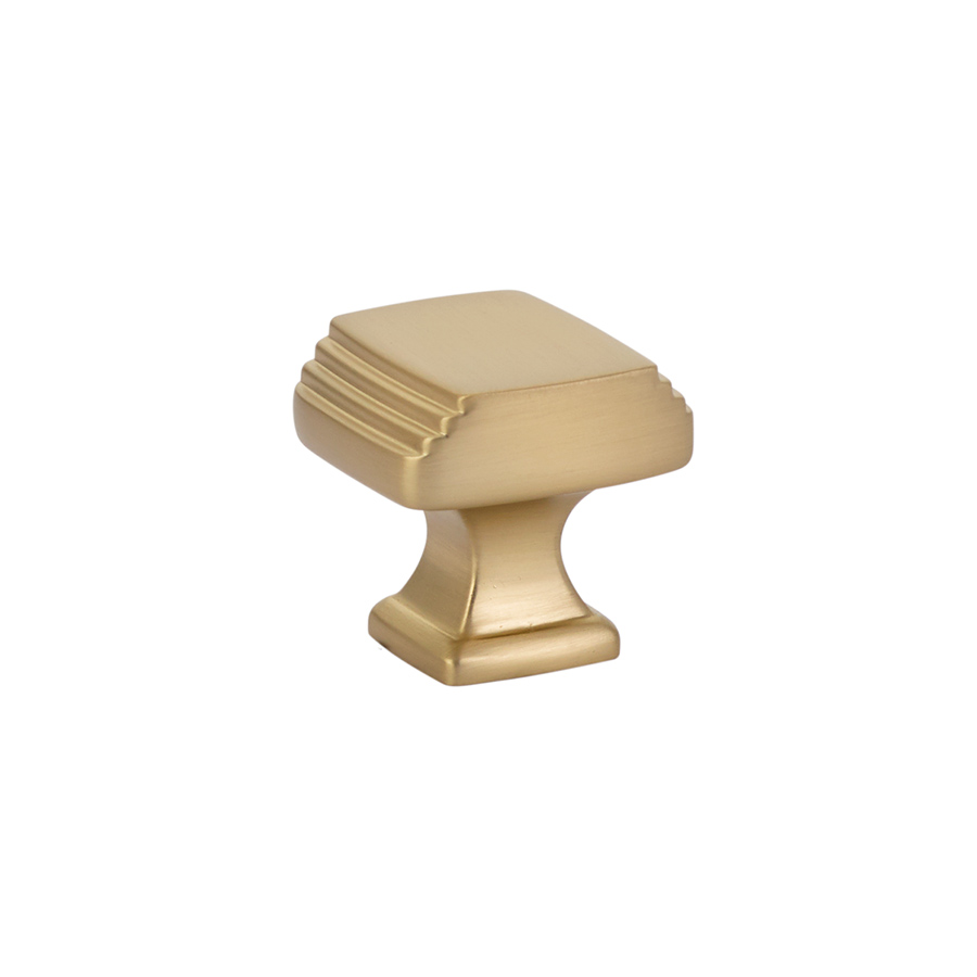 Emtek 86421US4 Art Deco Knob, 1-1/4" - Satin Brass