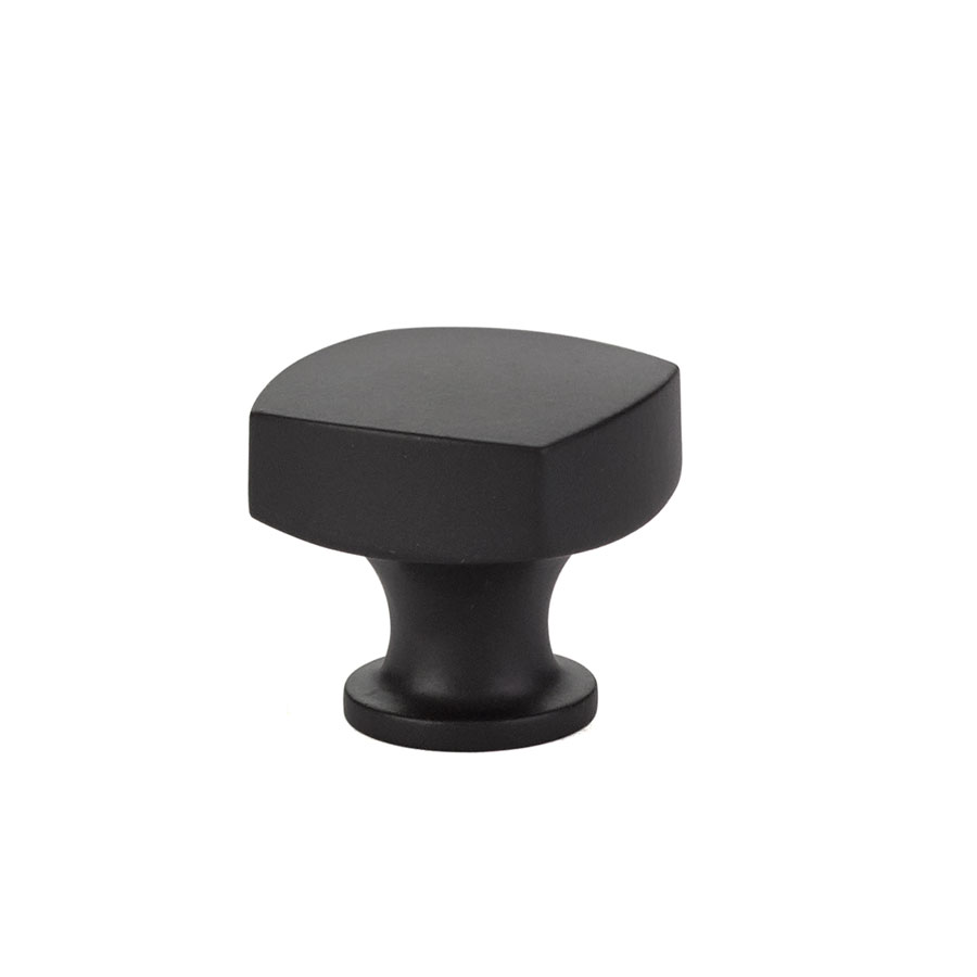 Emtek 86450US19 Freestone Knob, Cabinet, 1-1/4" - Flat Black