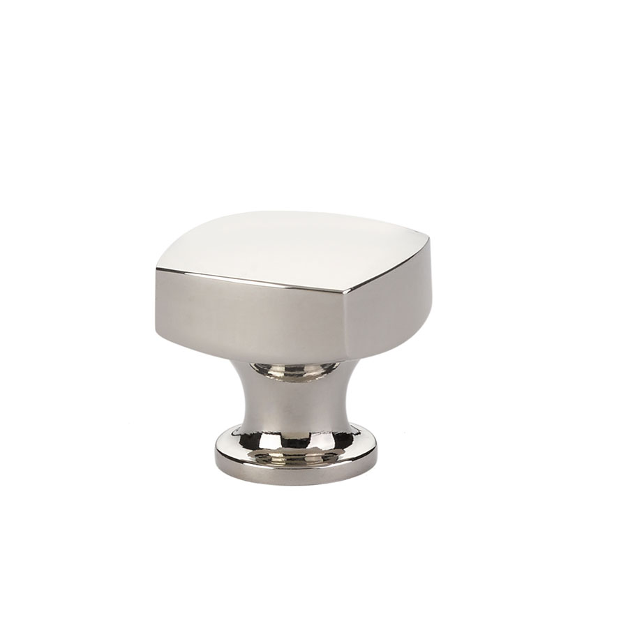 Emtek 86451US14 Freestone Knob, Cabinet, 1-1/2" - Polished Nickel