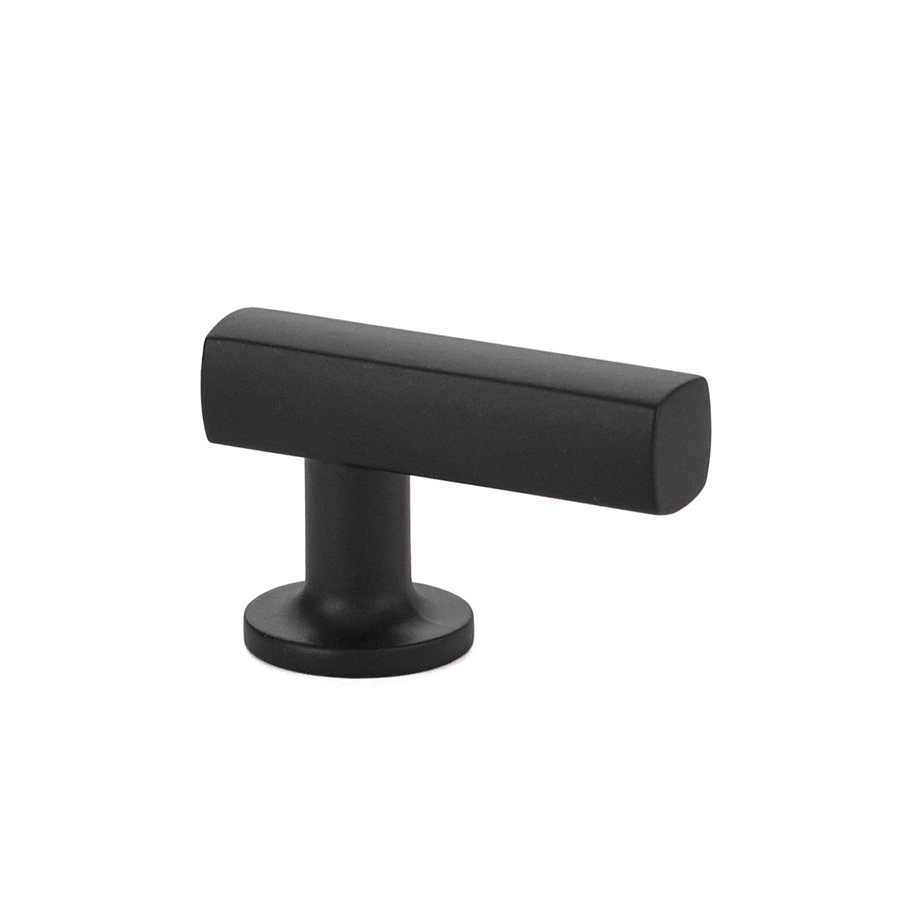 Emtek 86452US19 Freestone Finger Pull, Cabinet, 1-7/8" C-C - Flat Black