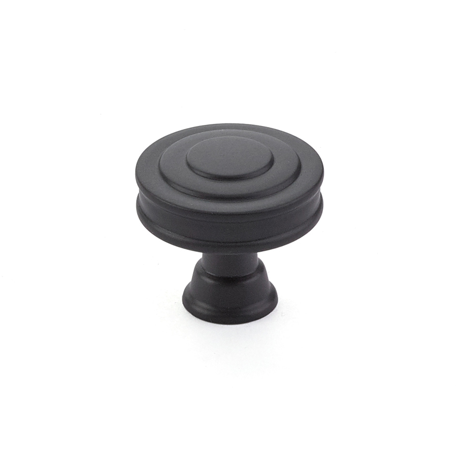 Emtek 86463US19 Glendon Knob, Cabinet, 1-1/4" - Flat Black