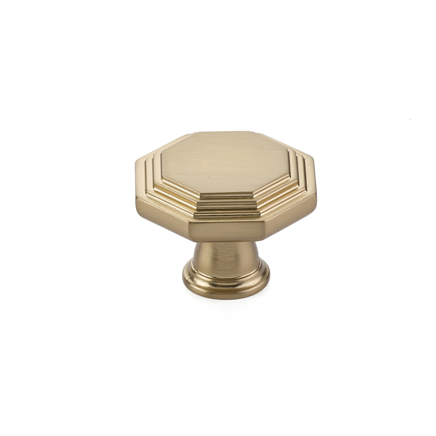 Emtek 86465US4 Midvale Knob, Cabinet, 1-1/4" - Satin Brass