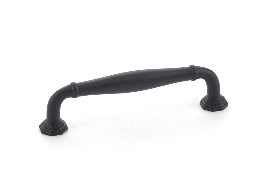 Emtek 86471US19 Blythe Pull, 3-1/2" C-C - Flat Black