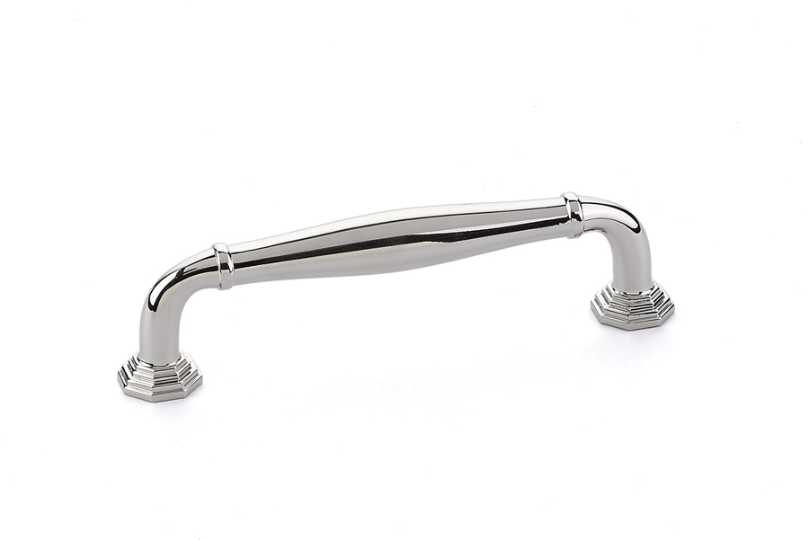 Emtek 86472US14 Blythe Pull, 4" C-C - Polished Nickel