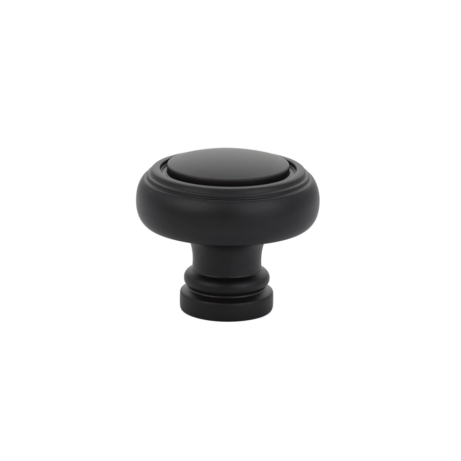 Emtek 86610US19 Norwich Cabinet Knob, 1-1/4" - Flat Black