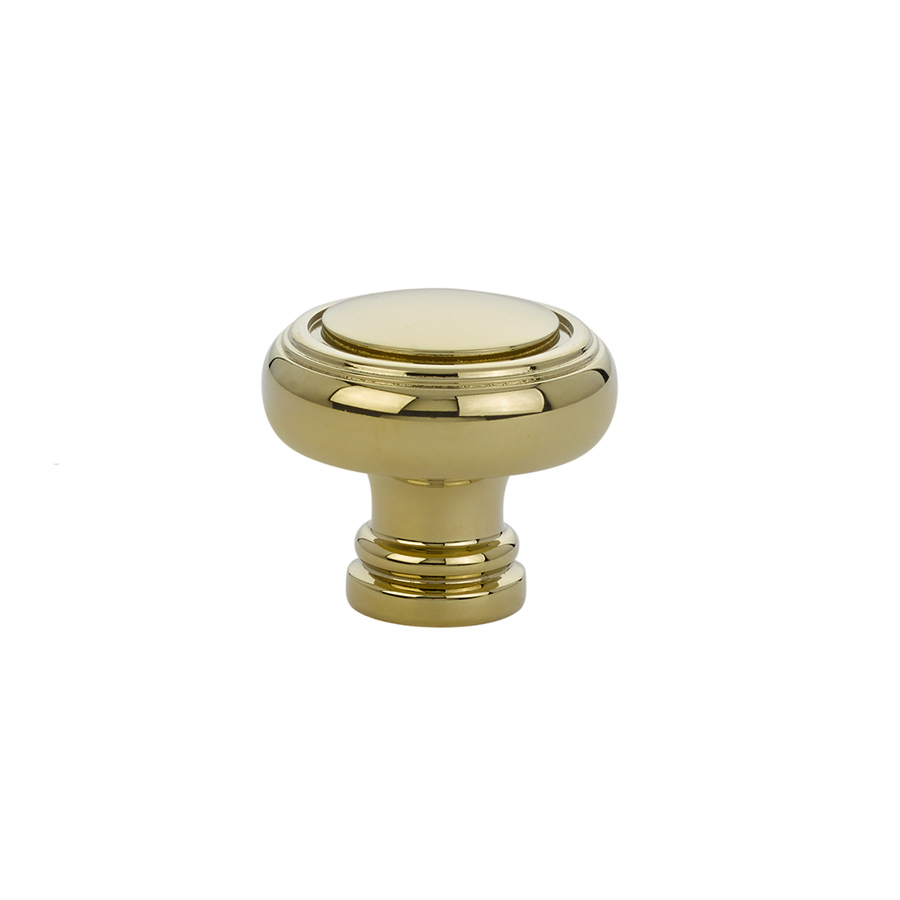 Emtek 86610US3 Norwich Cabinet Knob, 1-1/4" - Polished Brass