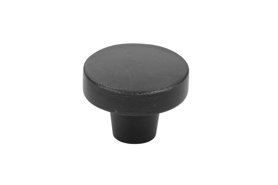 Emtek 86660FB Rustic Modern Round Knob, 1-3/8" - Flat Black Bronze Patina