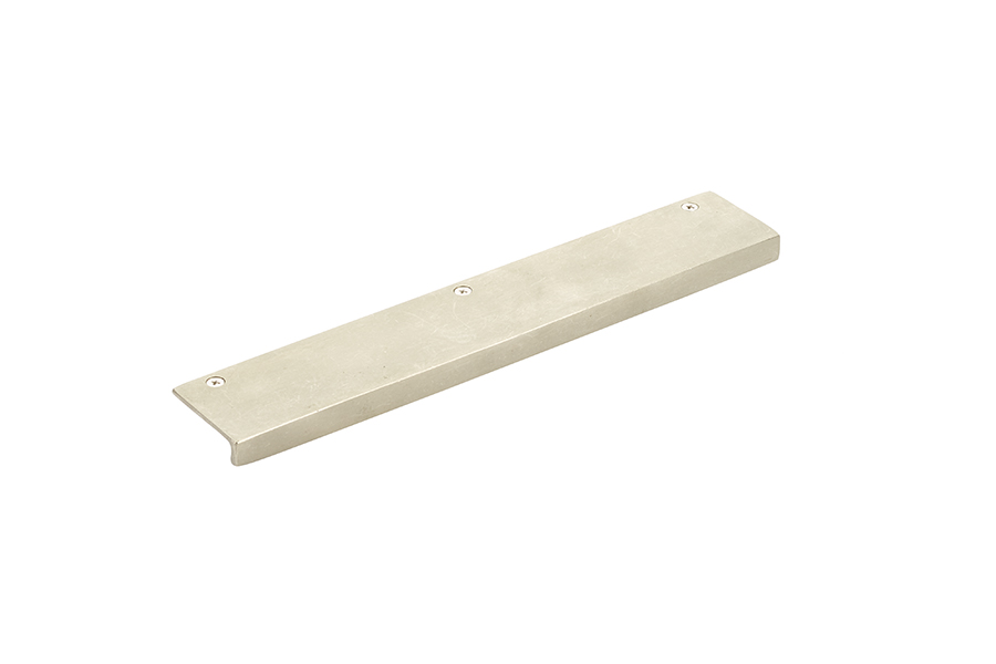 Emtek 86664TWB Rustic Modern Edge Pull, 1-1/2" C-C - Tumbled White Bronze