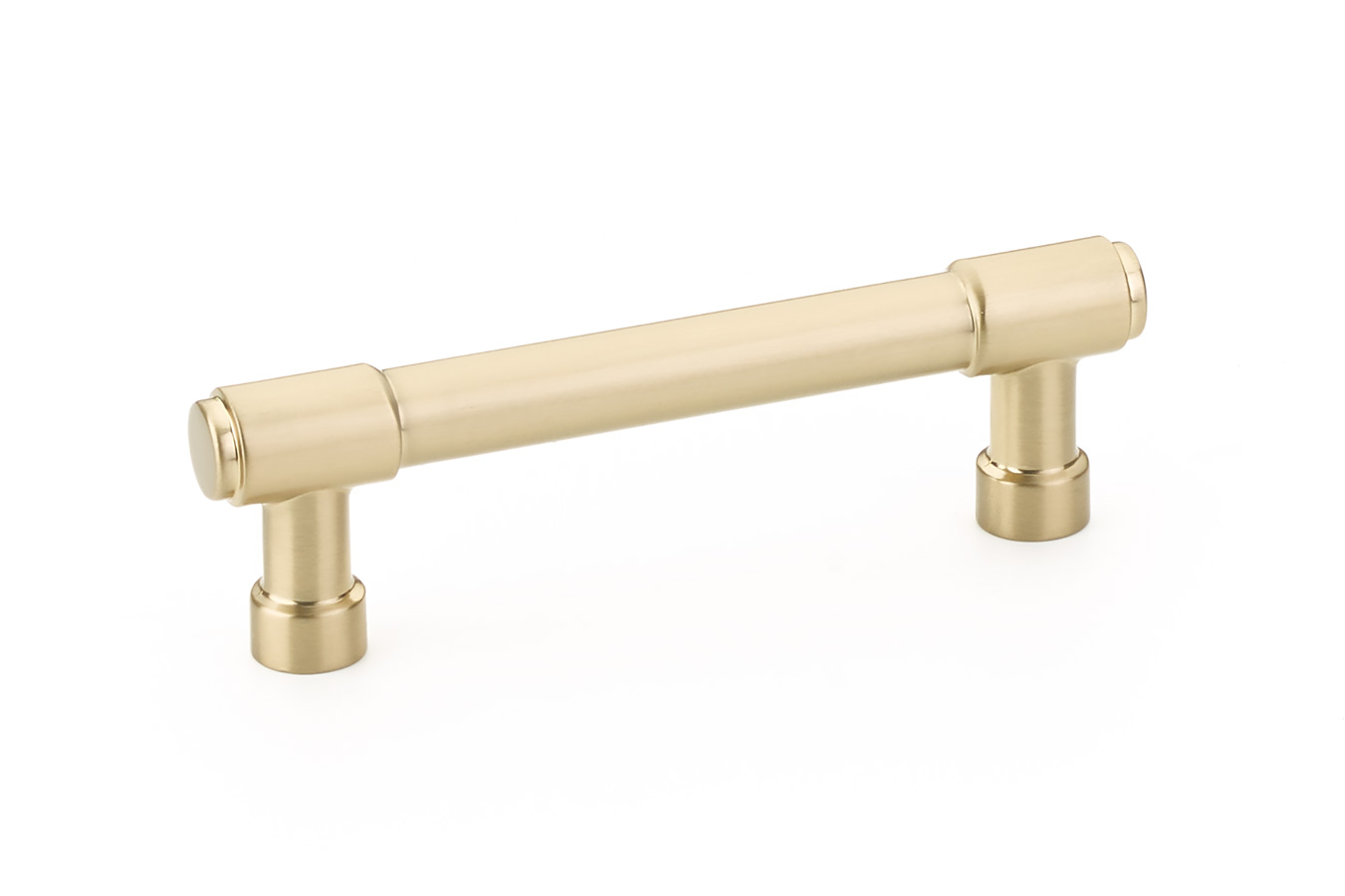 Emtek 86686US4 Industrial Modern Jasper Cabinet Pull, 3-1/2" C-C - Satin Brass