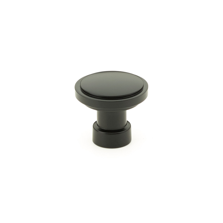 Emtek 86697US19 Industrial Modern Haydon Cabinet Knob, 1-1/4" - Flat Black