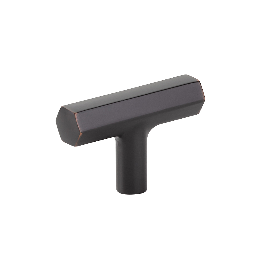 Emtek 86728US10B Mod Hex T-Knob 2" - Oil Rubbed Bronze