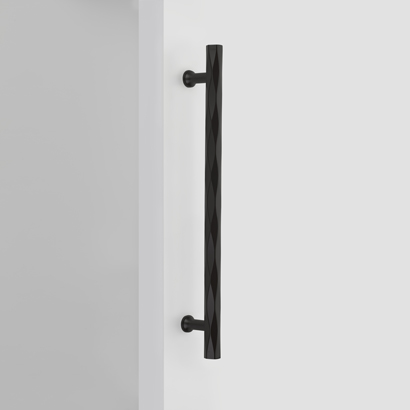 Emtek 87005US19 Tribeca Appliance Pull, 12" - Flat Black