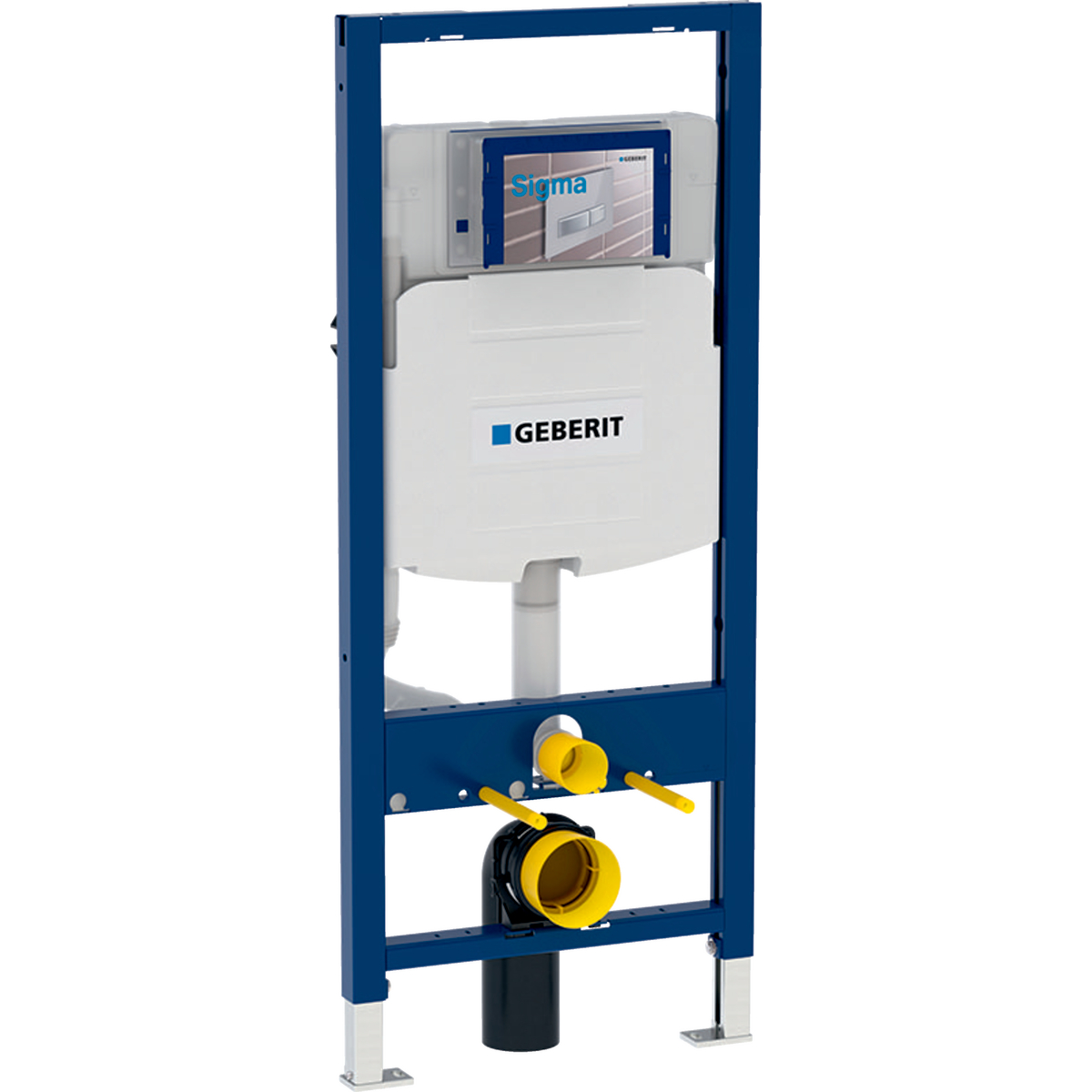 Geberit 111.335.00.5 Duofix Element for Wall-Hung WC, 120 Cm, with Sigma Concealed Cistern 12 Cm, 6 / 3 Liters