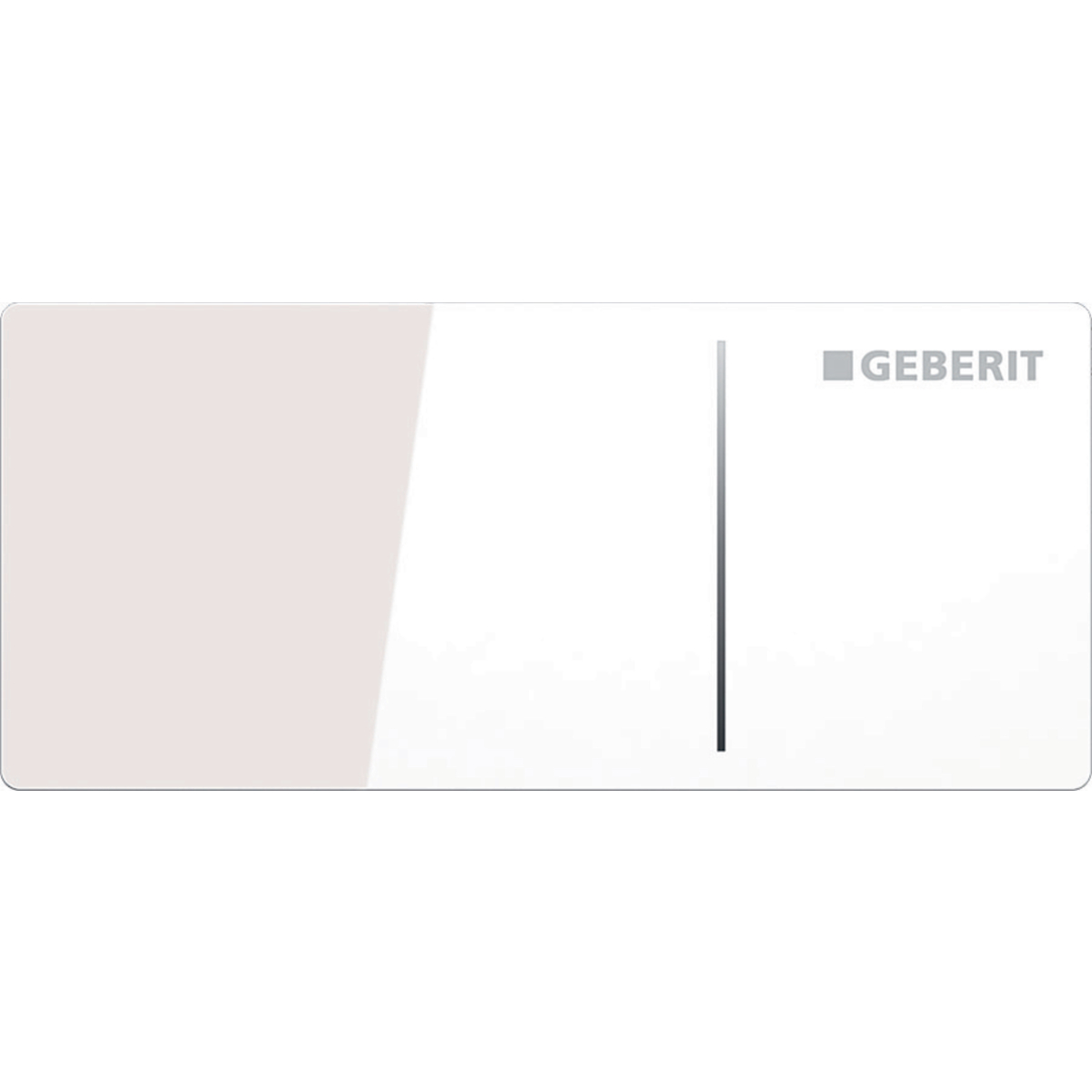 Geberit 115.084.SI.1 Remote Flush Actuation Type 70 for Dual Flush, for Omega Concealed Cistern - White Glass