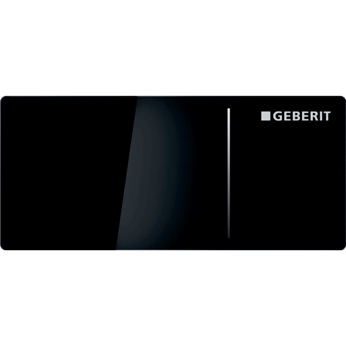 Geberit 115.084.SJ.1 Remote Flush Actuation Type 70 for Dual Flush, for Omega Concealed Cistern - Black Glass