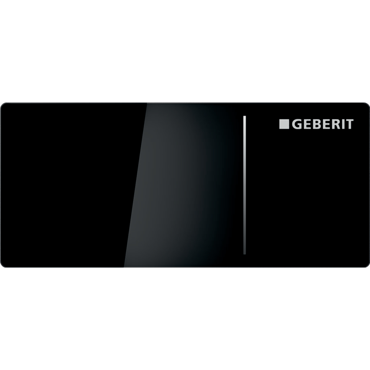 Geberit 115.630.SJ.1 Remote Flush Actuation Type 70 for Dual Flush, for Sigma Concealed Cistern 12 Cm - Black Glass