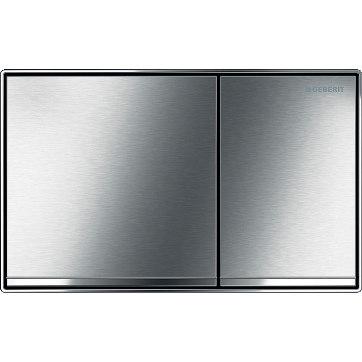 Geberit 115.640.GH.1 Actuator Plate Sigma60 for Dual Flush, Surface-Even - Brushed Chrome