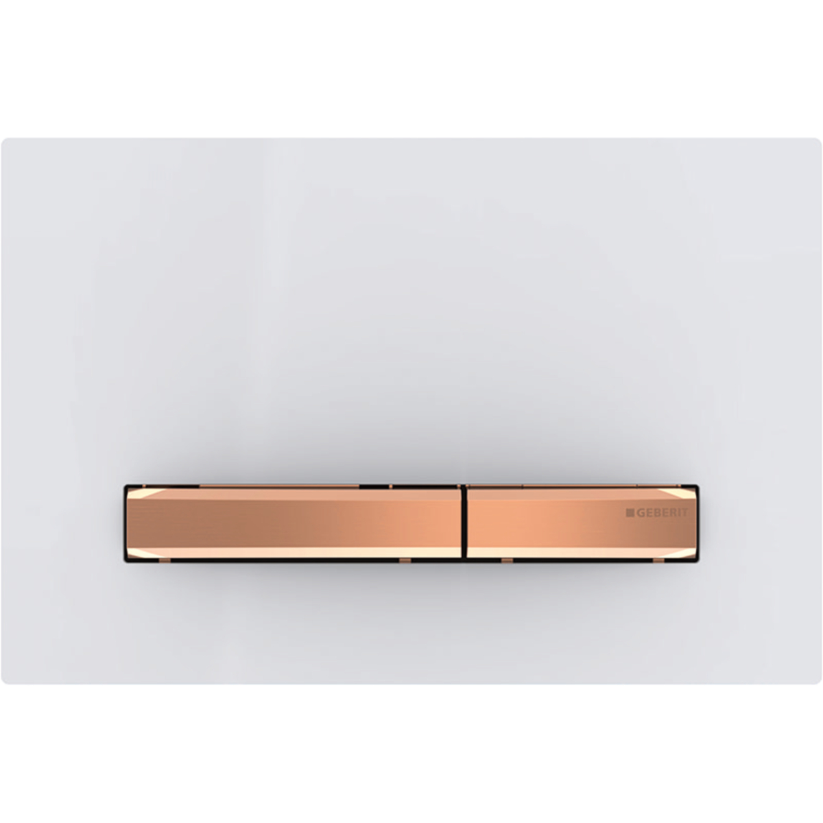 Geberit 115.670.11.2 Actuator Plate Sigma50 for Dual Flush, Metal Colour Red Gold - Red Gold/White