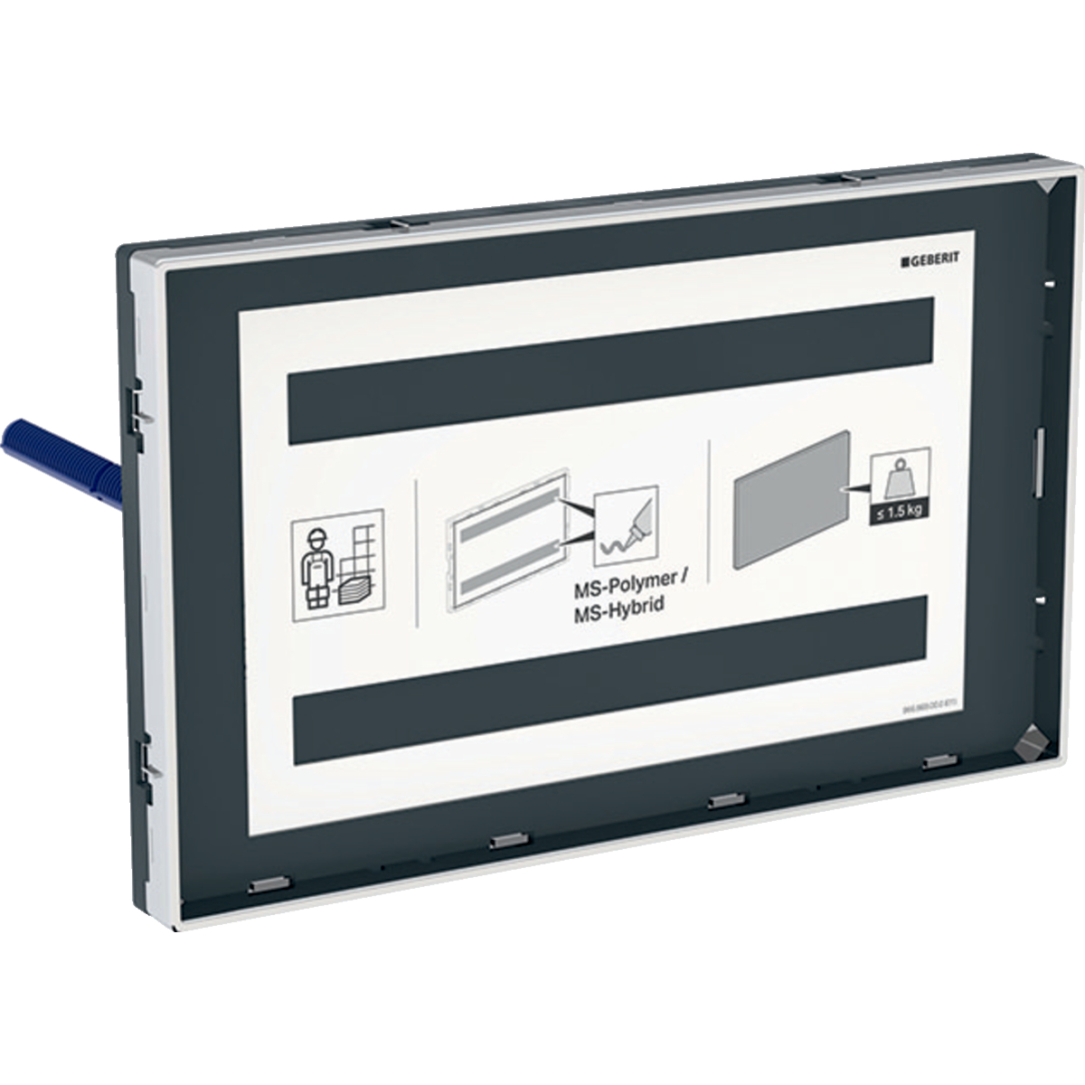 Geberit 115.697.00.1 Cover Plate Sigma, Surface-Even, with Sight Frame
