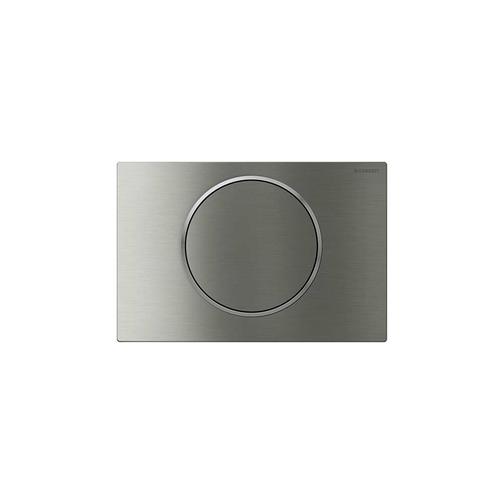 Geberit 115.787.SN.5 Actuator Plate Sigma10 For Stop-And-Go Flush, Screwable - Stainless Steel Brushed/Polished/Brushed