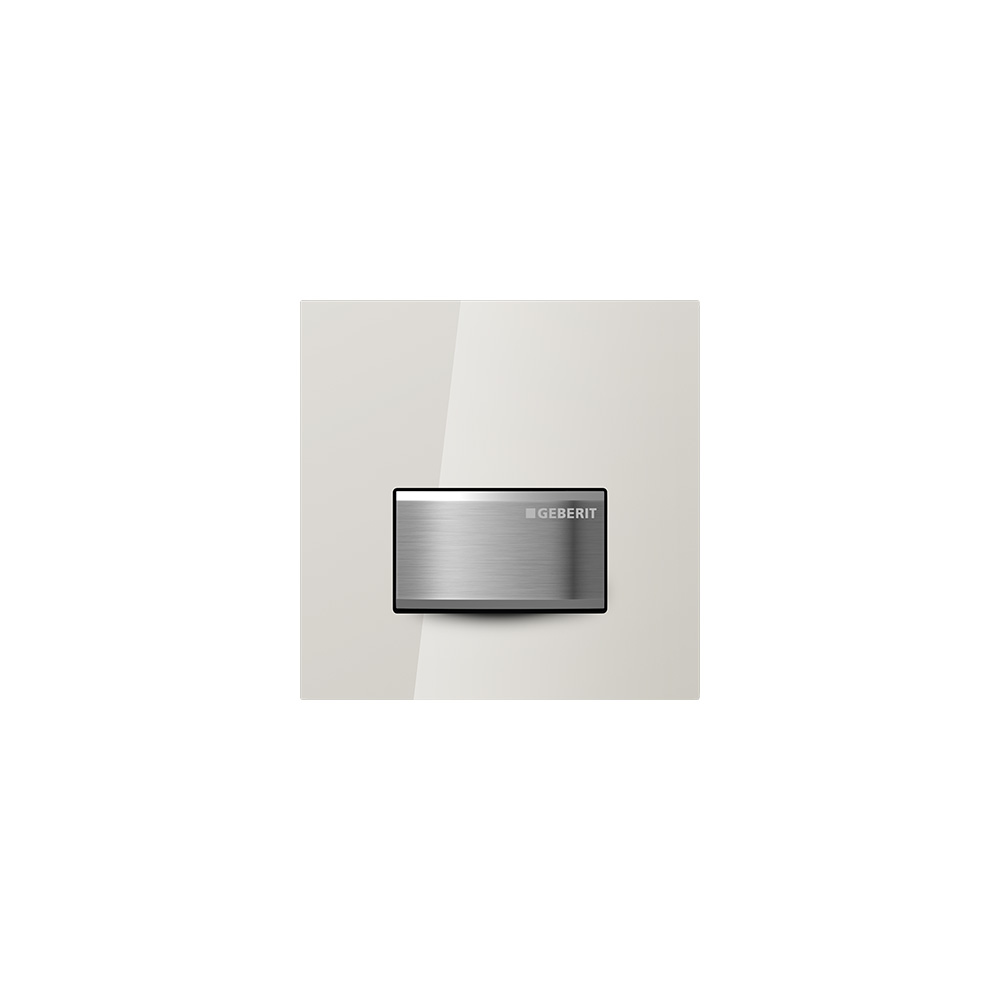 Geberit 116.016.JL.5 Urinal Flush Control with Pneumatic Flush Actuation, Actuator Plate Type 50 - Sand Grey