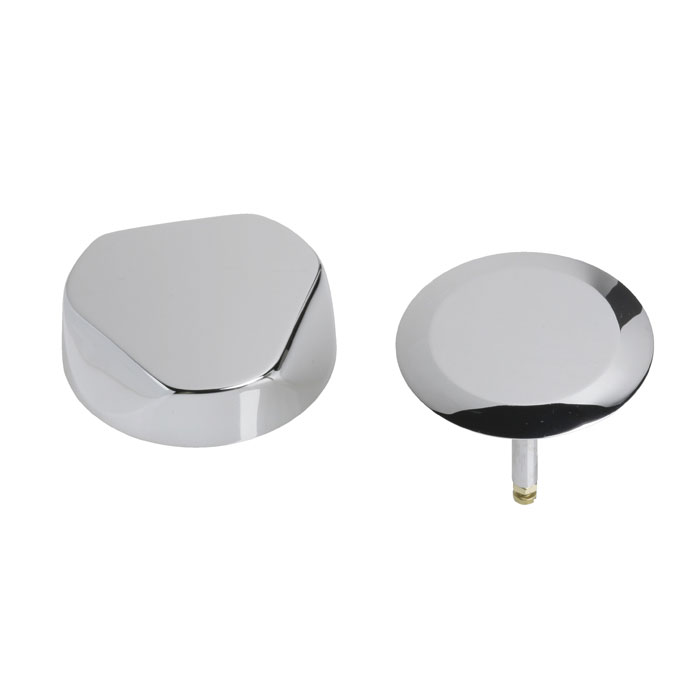 Geberit 151.551.21.1 Ready-to-Fit-Set Trim Kit, for Geberit Bathtub Drain with Turncontrol Handle Actuation - Bright Chrome-Plated