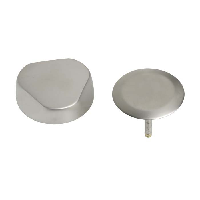 Geberit 151.551.ID.1 Ready-to-Fit-Set Trim Kit, for Geberit Bathtub Drain with Turncontrol Handle Actuation - Pvd Brushed Nickel