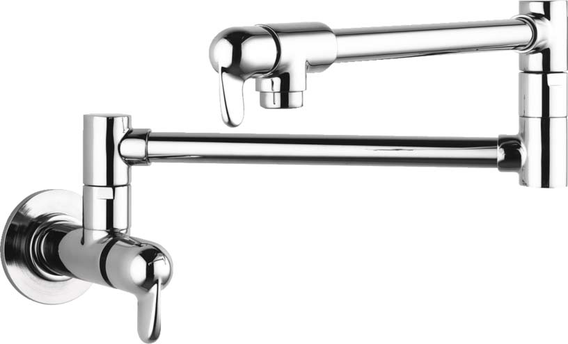 Hansgrohe 04059000 Allegro E Pot Filler, Wall-Mounted in Chrome - Click Image to Close